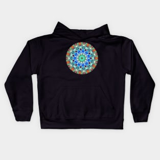 Colorful Mandala Octagon Shaped Tiles Kids Hoodie